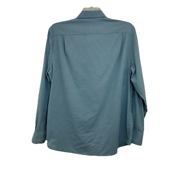 Southern Tide Intercoastal Shirt Men’s Medium Long Sleeve Blue Mini Check Brrr - Picture 2 of 10